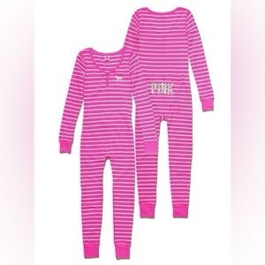 PINK Victoria's Secret Striped Onesie in Pink and White